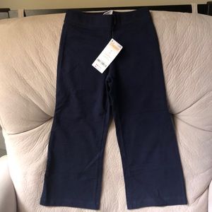 Girl’s navy, uniform cotton pants